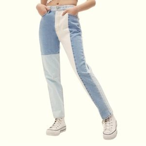 Pacsun patch blue mom jeans